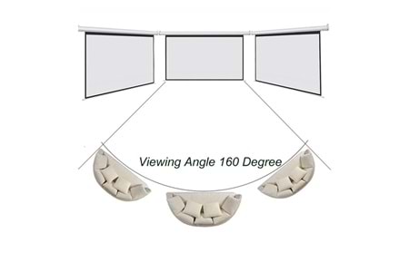 Everest MPP-180 180X180cm Arkası Siyah Fonlu Storlu Projeksiyon Perdesi