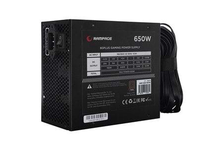 RAMPAGE 650W 80+ BRONZE RMP-650-80PB POWER SUPPLY