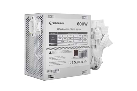 RAMPAGE 600W 80+ BRONZE RMP-600-80P POWER SUPPLY BEYAZ