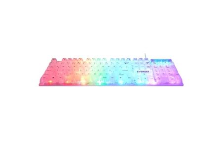 Everest KB-24 Beyaz Rainbow Q Membrane Oyuncu Klavyesi