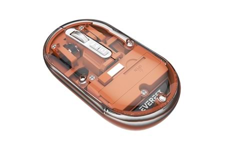 EVEREST SM-BT29 Glassy Turuncu Transparan 2in1 Bluetooth ve 2.4GHz Kablosuz Mouse