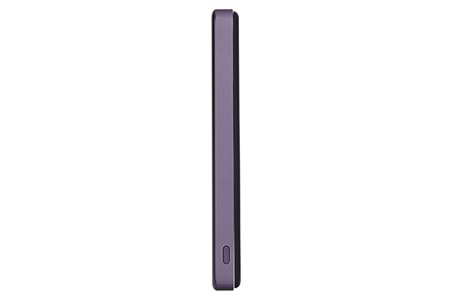S-LINK MG105 5000mAh PD20W Magsafe 15W Kablosuz Type-C Mor Taşınabilir Metal Şarj Cihazı Powerbank