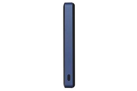 S-LINK MG110 10000mAh PD20W Magsafe 15W Kablosuz Type-C Mavi Taşınabilir Metal Şarj Cihazı Powerbank