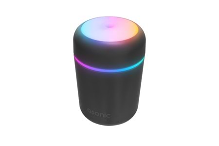 ASONIC HN21 Matte Gri 2W 300ML kapasiteli 4 Saat Çalışabilir RGB Mini Oda Nemlendirici
