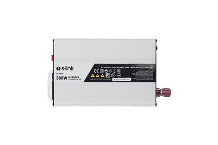S-LINK SL-300W 300W DC12V-AC230V Çakmaktan Power Inverter