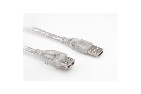 S-link SL-AF30 30cm Usb 2.0 AM To AF Şeffaf Uzatma Kablosu