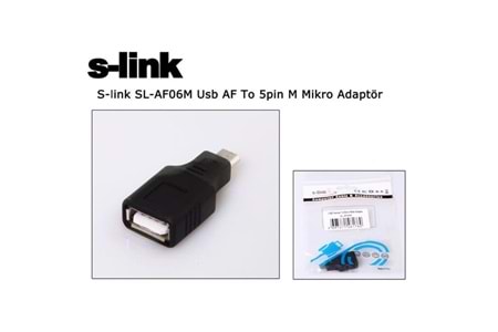 S-link SL-AF06M Usb AF To 5pin M Mikro Adaptör