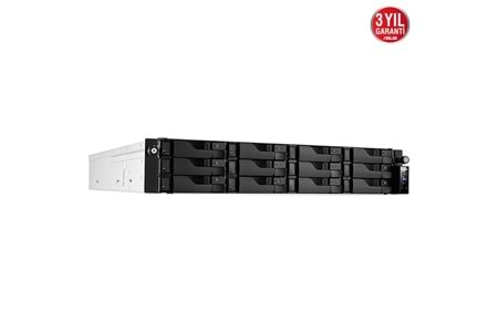 ASUSTOR AS6512RD-16GB ATOM QC C3538-16GB RAM-12-diskli RACK NAS SUNUCU