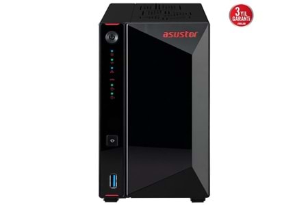 ASUSTOR AS5402T-16GB CELERON N5105-16GB RAM-2-diskli Nas Sunucu (Disksiz)