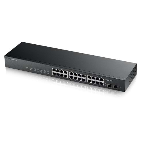 ZyXEL 24port 170w FULL PoE GS1900-24HP GIGABIT 2X SFP Yönetilebilir Switch RackMount