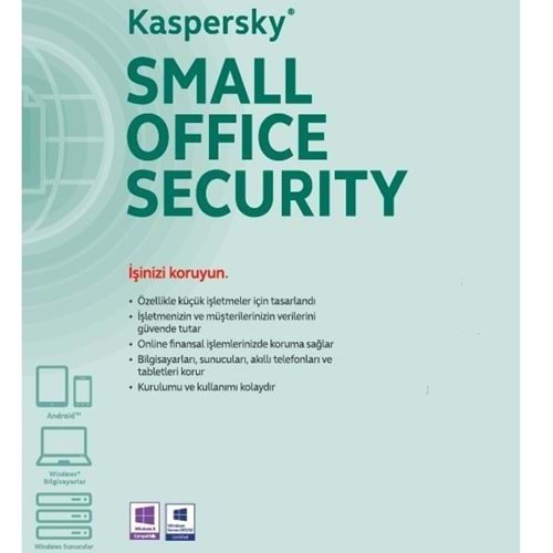 KASPERSKY Small Office Security 3yıl 1server 10kullanıcı 10 mobil cihaz