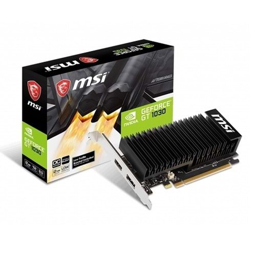 MSI GT1030 2GB GT1030-2GHD4 LP OC DDR4 64bit HDMI DisplayPort PCIe 16X v2.0 Fansız