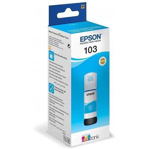 EPSON T00S24A 103C Mavi 65ml Tanklı Sistem Mürekkebi