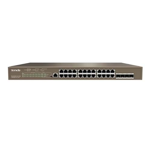 TENDA 24port 410W FULL PoE TEG5328P-24-410W GIGABIT 4X SFP Yönetilebilir Switch RackMount