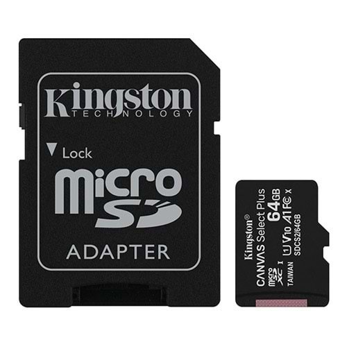 KINGSTON MicroSD 64GB SDCS2/64GB Hafıza Kartı