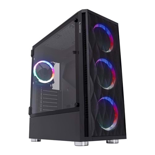 RAMPAGE 650W 80+ X-HORSE Gaming Mid-Tower PC Kasası