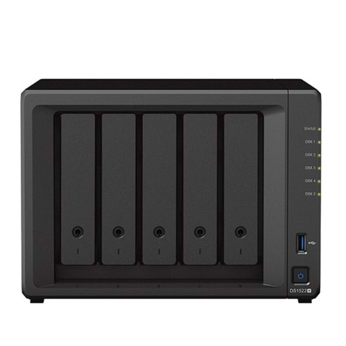 SYNOLOGY DS1522-8G PLUS RYZEN R1600 8GB RAM- 5-diskli Nas Server (Disksiz)