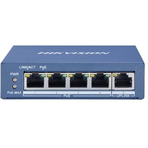 HIKVISION 4port 30w FULL PoE DS-3E0505P-E/M GIGABIT Yönetilemez Switch