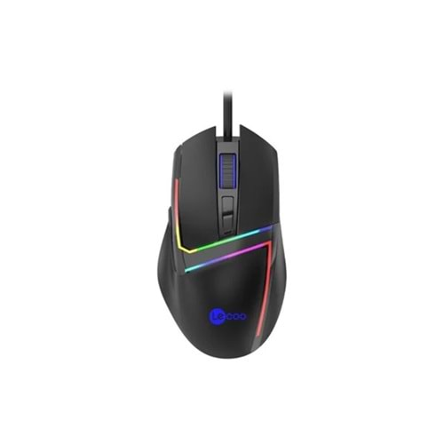 LENOVO LECOO MS106 USB RGB Led Aydınlatmalı 3200dpi Gaming Optic Siyah Mouse