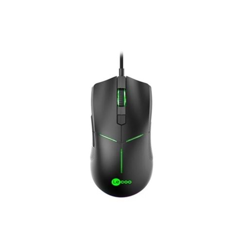 LENOVO LECOO MS109 USB RGB Led Aydınlatmalı 6400dpi Gaming Optic Siyah Mouse