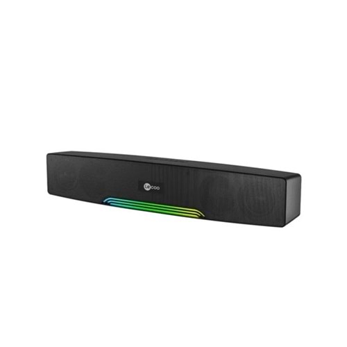 LENOVO LECOO DS109 Stereo Bluetooth AUX-TF/USB Siyah 10w RMS Soundbar Speaker RGB Ledli