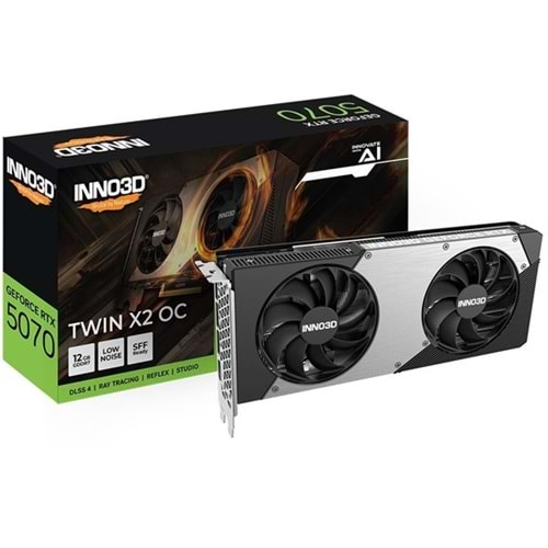 INNO3D RTX5070 12GB TWIN X2 OC N50702-12D7X-195064N GDDR7 192bit HDMI DP PCIe 5.0