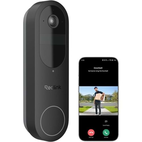 REOLINK 4MP WIFI Dorbell Bataryalı Kapı Zili PoE