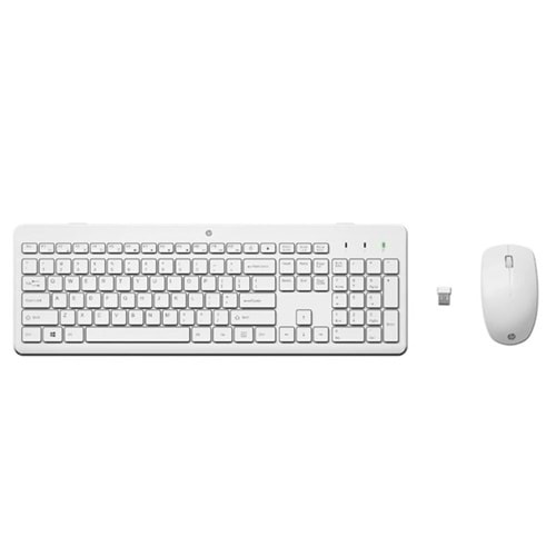 HP 230 3L1F0A İngilizce Kablosuz Klavye Mouse Set Beyaz