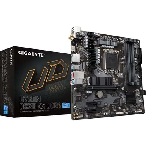 GIGABYTE B760M-DS3H AX WIFI-6 DDR4 HDMI-DP PCIE 4.0 1700p mATX