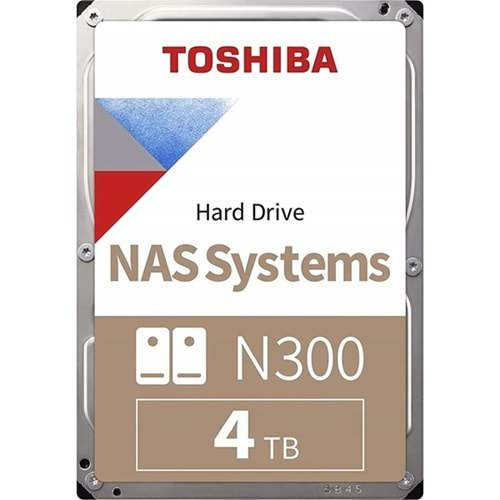 TOSHIBA 4TB N300 MN10ADA400ES 7200RPM 512MB SATA-3 NAS DİSKİ