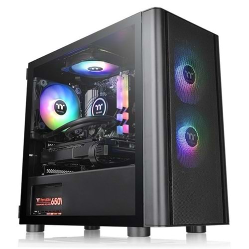 THERMALTAKE V150 BREEZE TG CA-1R1-00S1WN-02 GAMING MICRO-TOWER PC KASASI