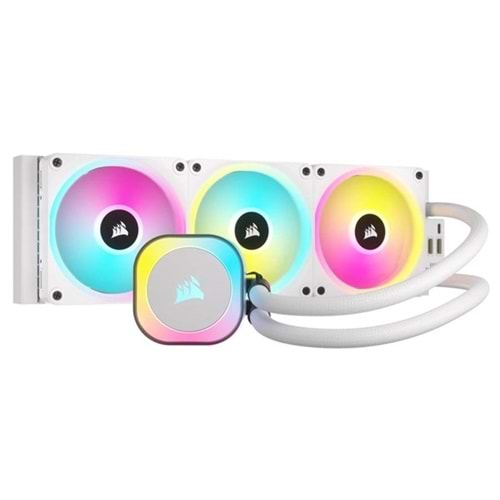 CORSAIR 360MM H150i CW-9061006-WW RGB SIVI SOĞUTUCULU AM5-1700P İŞLEMCİ FANI BEYAZ