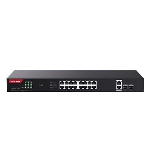 IP-COM 16port G1120P-16-250W GIGABIT 2-UPLINK 2-SFP 230W TAM POE RACKMOUNT SWITCH 