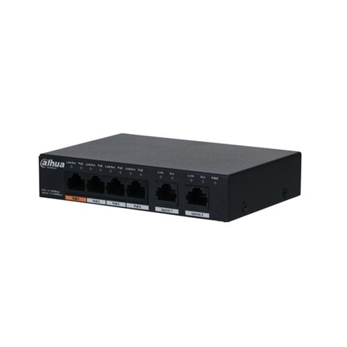 DAHUA 4port PFS3006-4GT-60 Gigabit 60w Full PoE Yönetilemez Switch