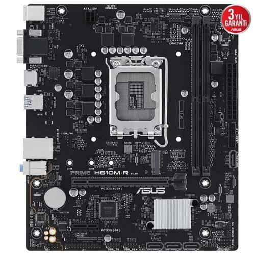 ASUS PRIME H610M-R-SI DDR5 HDMI-DP PCIE 4.0 1700p mATX