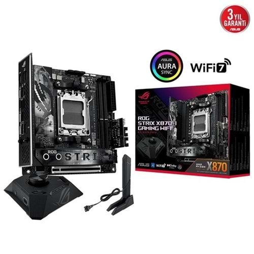 ASUS ROG STRIX X870-I GAMING WIFI-7 DDR5 HDMI-DP PCIE 5.0 AM5 MITX 