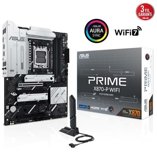 ASUS PRIME X870-P WIFI-7 DDR5 HDMI DP PCIE 5.0 AM5 ATX	