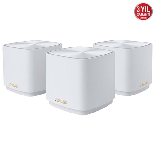 ASUS ZENWIFI AX XD4 PLUS AX1800 ROUTER BEYAZ 3-lü paket