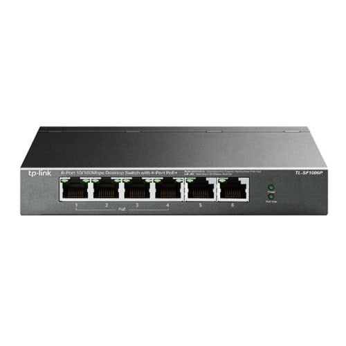 TP-LINK 6-PORT 67W 4-PORT POE TL-SF1006P 10/100 YÖNETİLEMEZ SWITCH