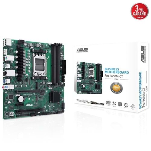 ASUS PRO B650M-CT-CCM DDR5 HDMI-DP PCIE 5.0 AM5 mATX KURUMSAL ANAKART