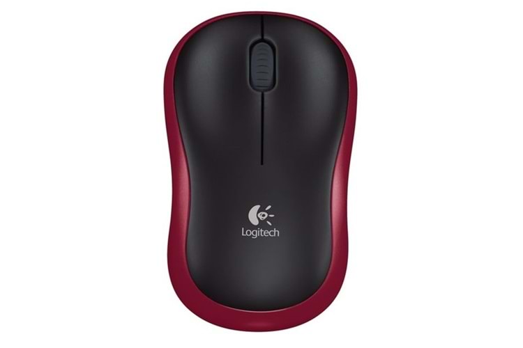 LOGITECH M185 Kablosuz Optic Siyah/Kırmızı Mouse 910-002237