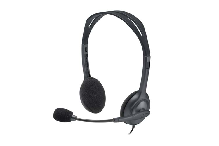 LOGITECH H110 Stereo 3.5mm Jack Gri Mikrofonlu Kulaklık 981-000271