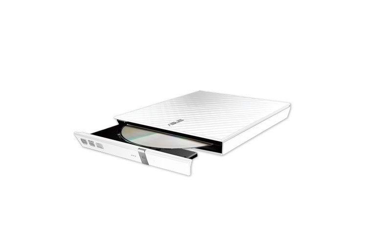 ASUS 8x SDRW-08D2S-U USB 2.0 Slim Harici DVD Yazıcı Beyaz