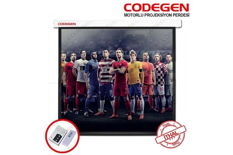 CODEGEN EX18 180x180 Motorlu Projeksiyon Perdesi