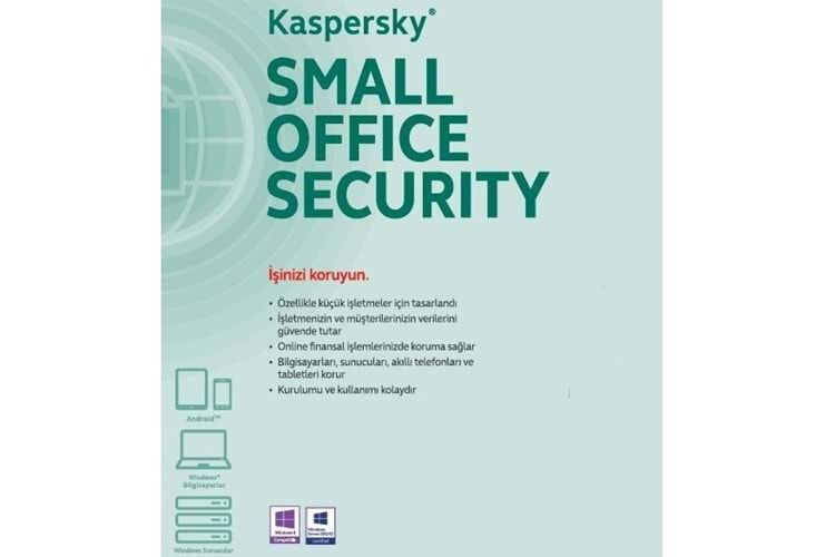 KASPERSKY Small Office Security 1yıl 1server + 10kullanıcı + 10 mobil cihaz