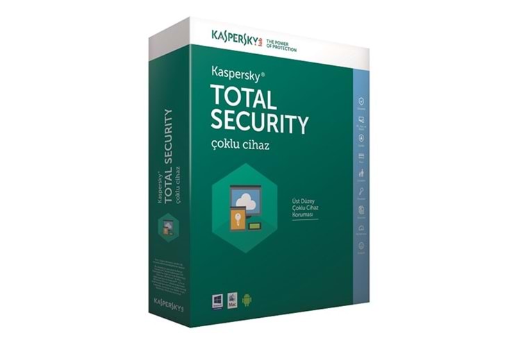 KASPERSKY Total Security Trk Kutu 1yıl 3kullanıcı