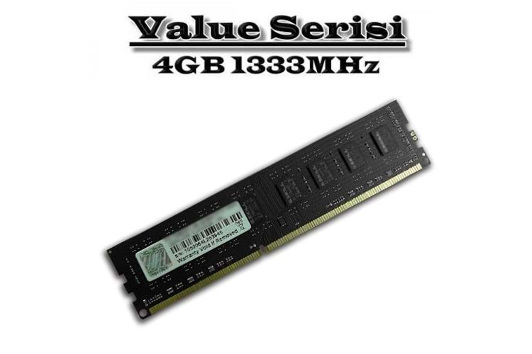 GSKILL 4GB DDR3 1333MHZ CL9 PC RAM VALUE F3-1333C9S-4GNS 1.5v