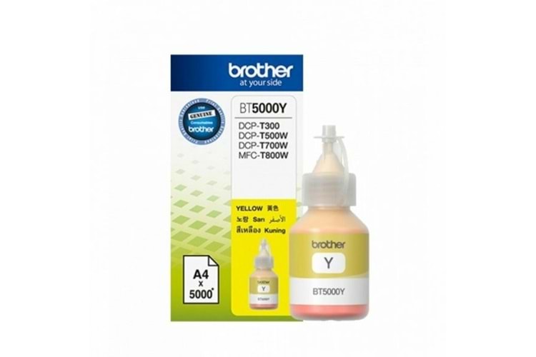 BROTHER BT5000Y Sarı Tanklı Sistem Mürekkebi