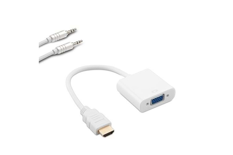S-LINK SL-HVS13 0.15metre HDMI-VGA (D) Görüntü Adaptörü Beyaz 1080p