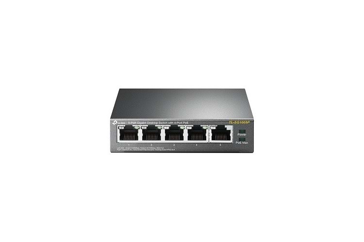 TP-LINK 5port 63w 4port PoE TL-SG1005P GIGABIT Yönetilemez Switch